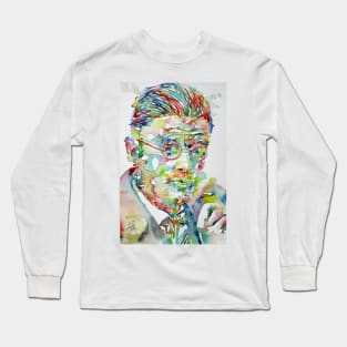 JAMES JOYCE - watercolor portrait .2 Long Sleeve T-Shirt